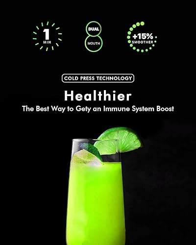 Miniatura 7 de SiFENE Máquina exprimidora de masticación lenta, boca doble de 3 pulgadas de ancho, función antiobstrucciones, pasto de trigo y extractor de jugo de