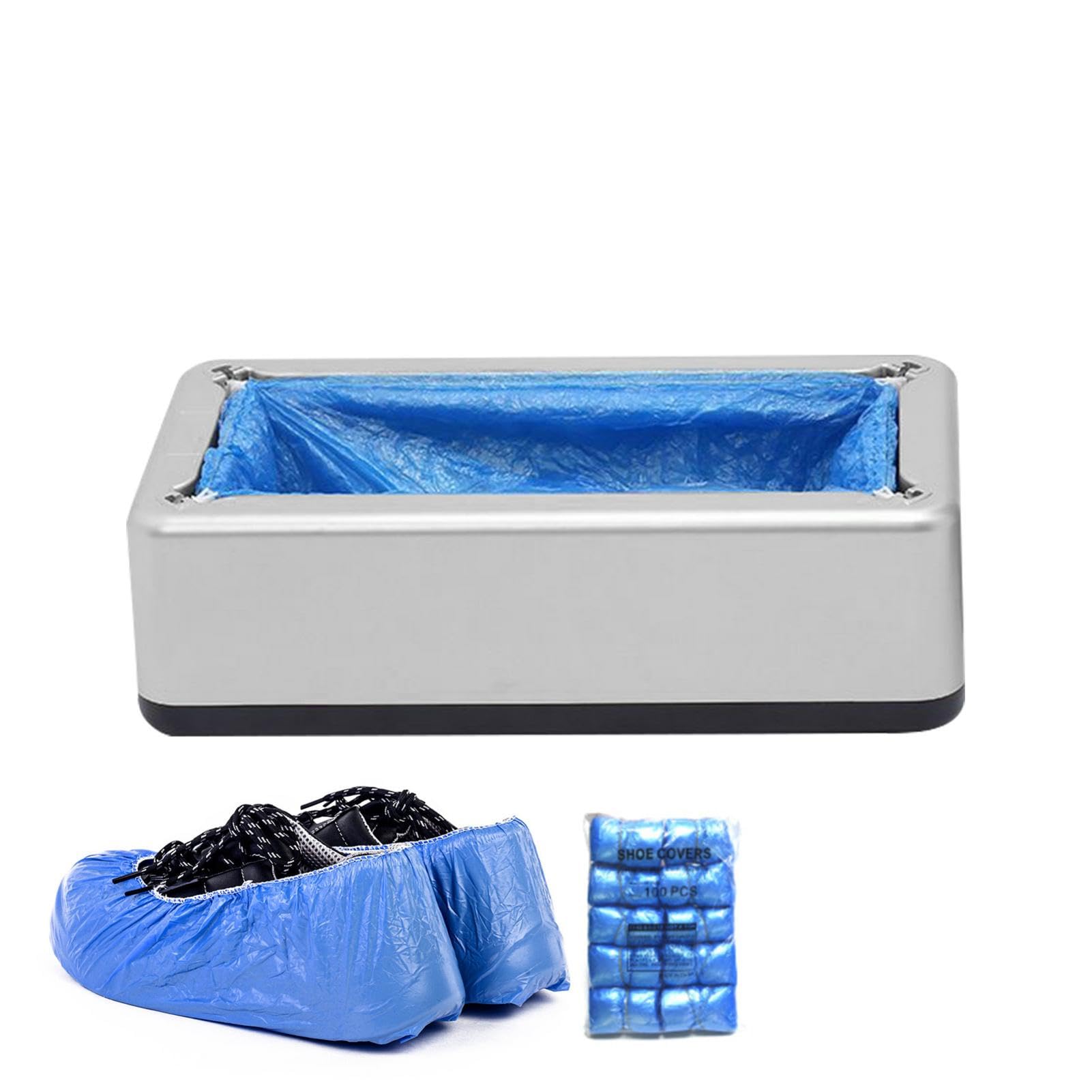 Copriscarpe usa e getta - copriscarpe | Set automatico con 100 copriscarpe, sistema di copriscarpe portatile, copriscarpe antiscivolo, antipolvere, per la casa, 15,8 | di copriscarpe portatile, copriscarpe antiscivolo, antipolvere, per la casa, 15,8