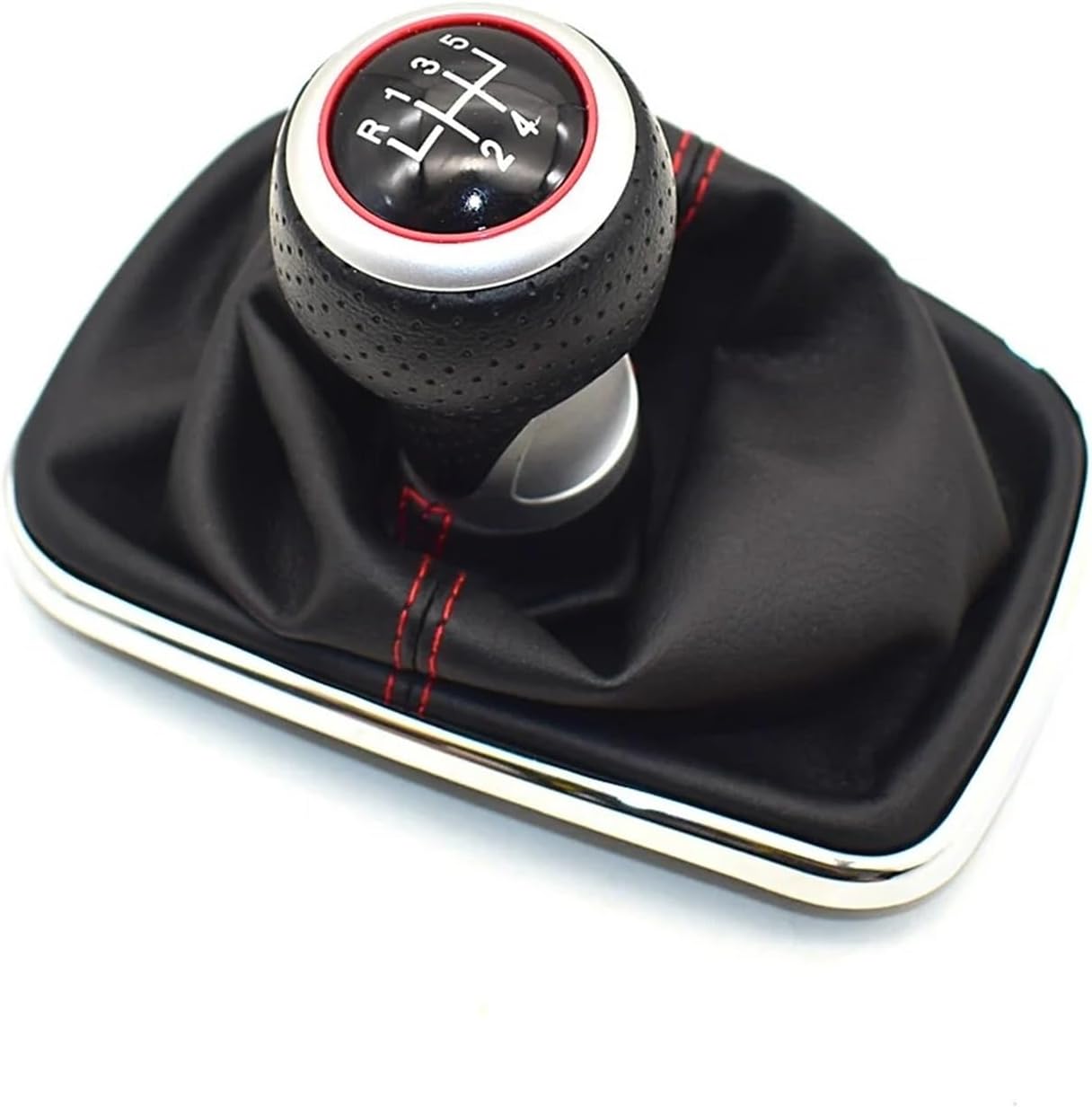 Car Shift Knob Replacement for VW for Golf 4 IV MK4 for GTI R32 for Bora for Jetta 1999-2004 5/6 Speed 12mm Gear Shift Knob Lever Shifter Gaiter Boot(6 Speed2)(5 Speed-H)