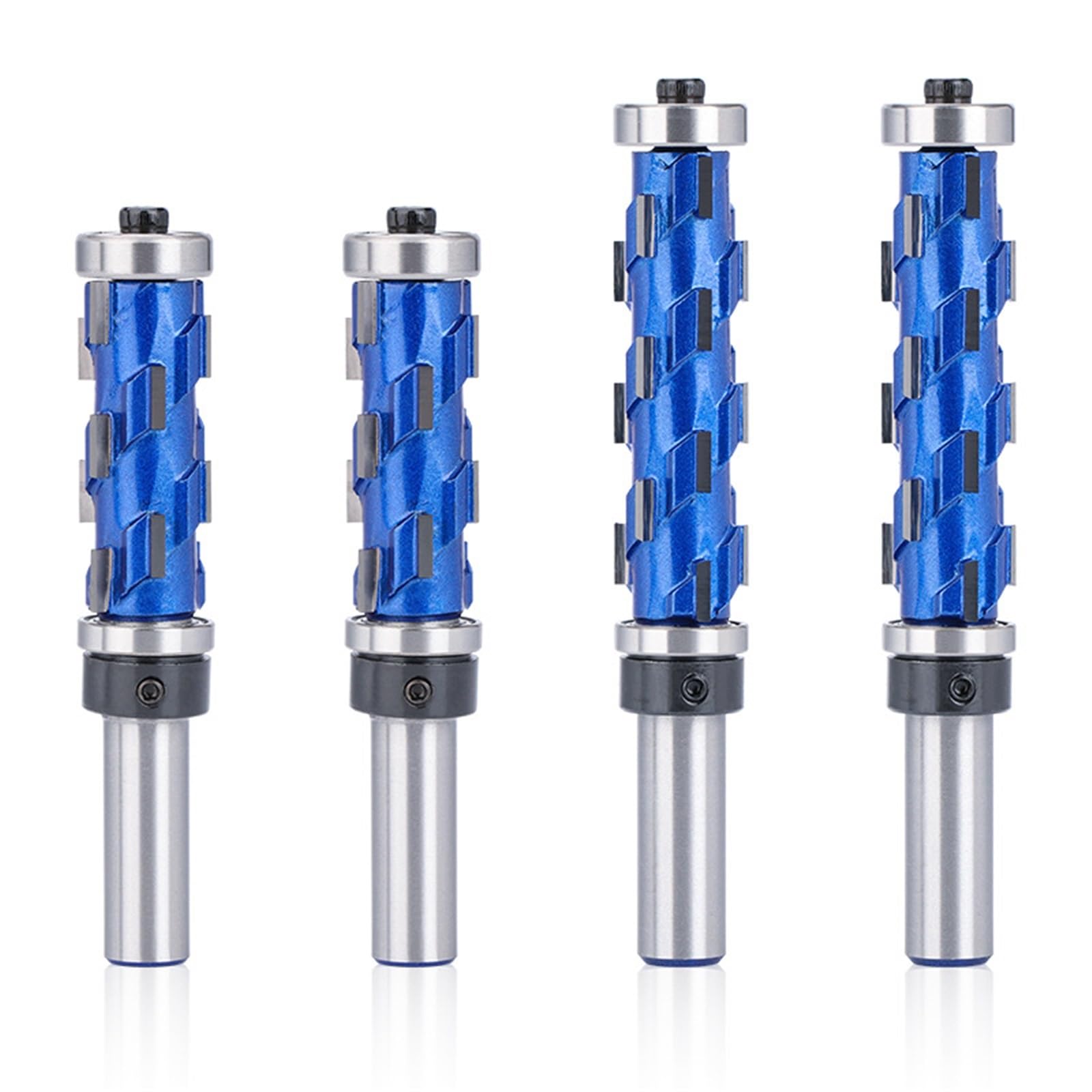 Tornio, Tornio, 12mm 1/2" Set Per Incisione Con Fresa A Rivestimento A Spirale A Doppio Cuscinetto Gambo, per la lavorazione CNC fai-da-te della pietra de(1/2 * 3/4-2-9/16)