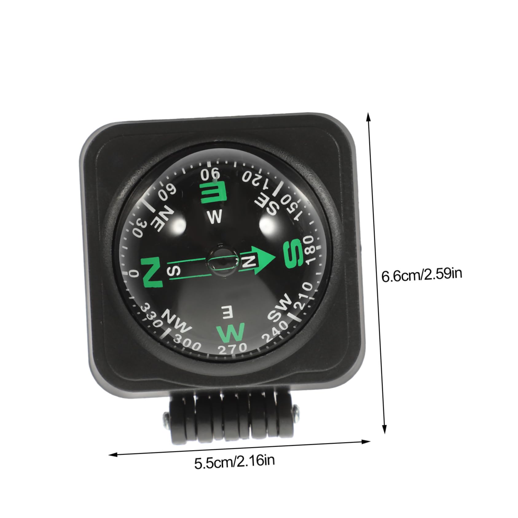 Unomor Portable Car Dashboard Compass Ball Outdoor Guide for Vehicles Hiking Compact Design for Accurate Navigation