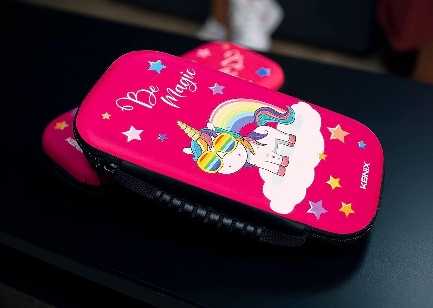 Konix My Hero Academia Funda de protección y Transporte para Nintendo Switch, Switch Lite y Switch OLED - 8 Juegos - Diseño My Hero Academia - Negro — view 136