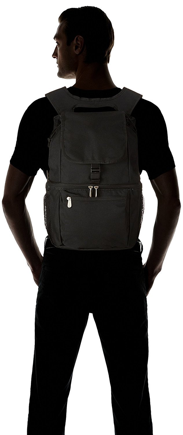 ONIVA - a Picnic Time brand Mochila térmica aislada para Almuerzo, Color Negro
