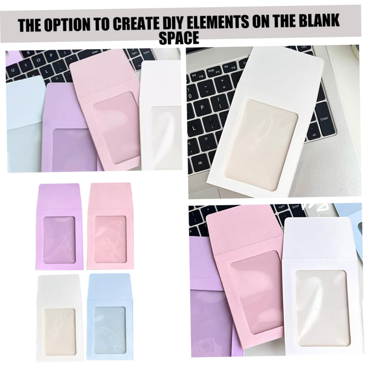 WOFASHPURET 40pcs Mail Sack Picture and Card Holder Game Cards Sleeves Standard Trading Card Sleeves Game Cards Protective Sleeves Card Envelopes Credit Card Sleeves Photo Anti-scratch Paper