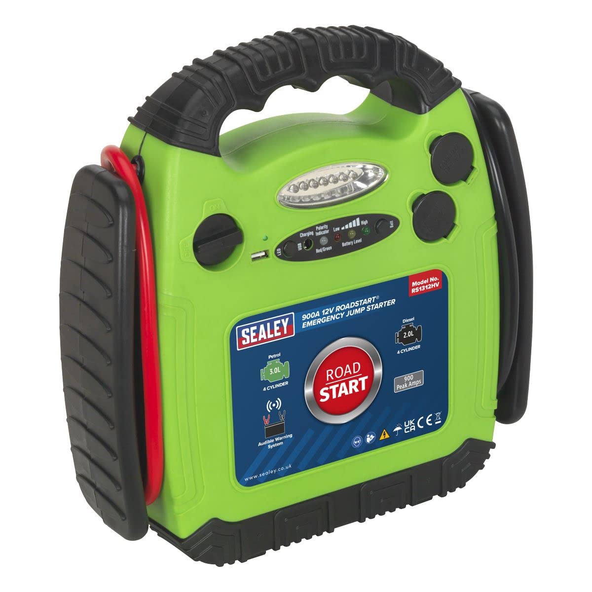 Sealey Kit de démarrage d'urgence RoadStart pour Batterie 12 V 900 A