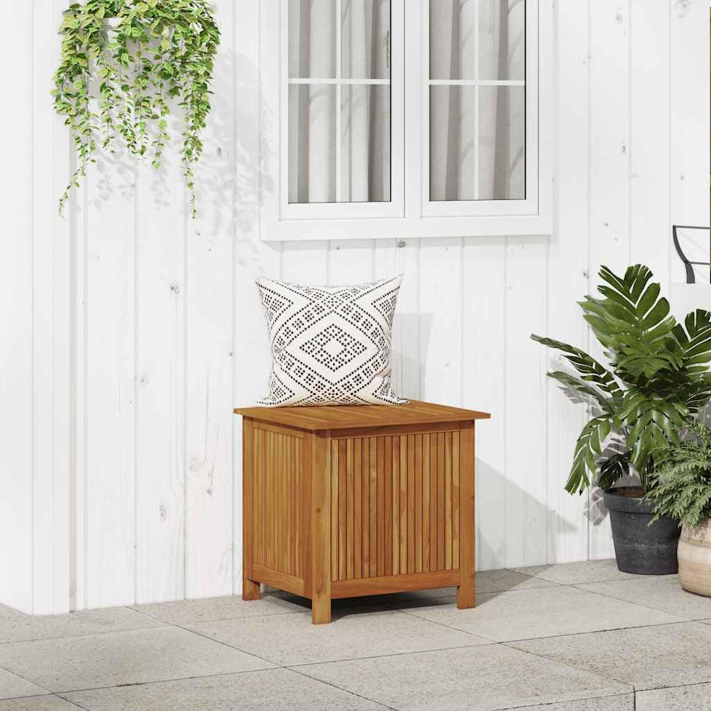 vidaXL Akazienholz Massiv Garten Aufbewahrungsbox Auflagenbox Gartentruhe Kissenbox Gartenbox Kissentruhe Gartentruhe Truhe 60x50x58cm