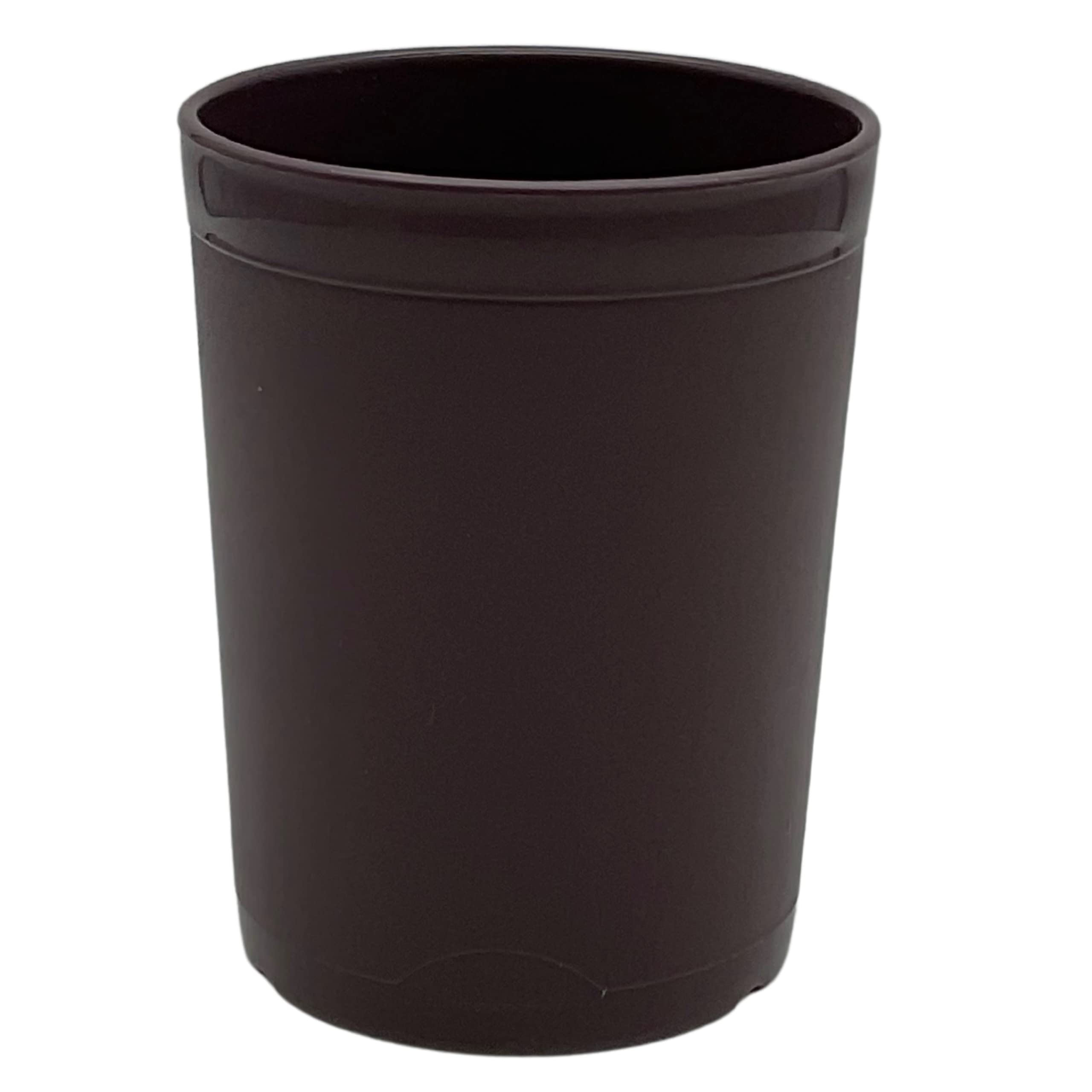 Cook's Brand Short Tumbler Cups, 12 Oz. Capacity, Co-Polymer, Brown, (Case of 48)