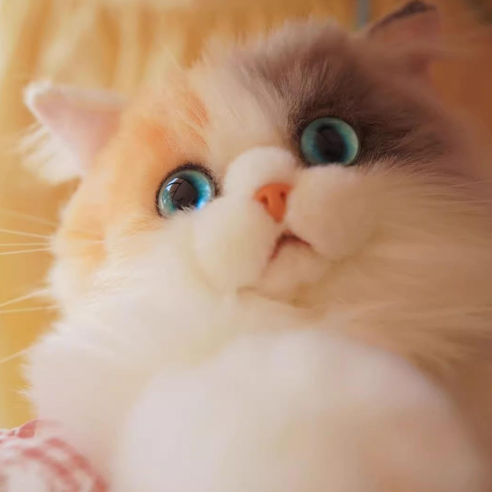 Zaino Gatto Peluche Forma di in Calico Fatto a Mano Artigianale | Peluche Imbottito Zaino Giocattolo Gatto come Regalo per Adulti e Bambini per Compleanni Ogni Giorno Shopping e Piccoli