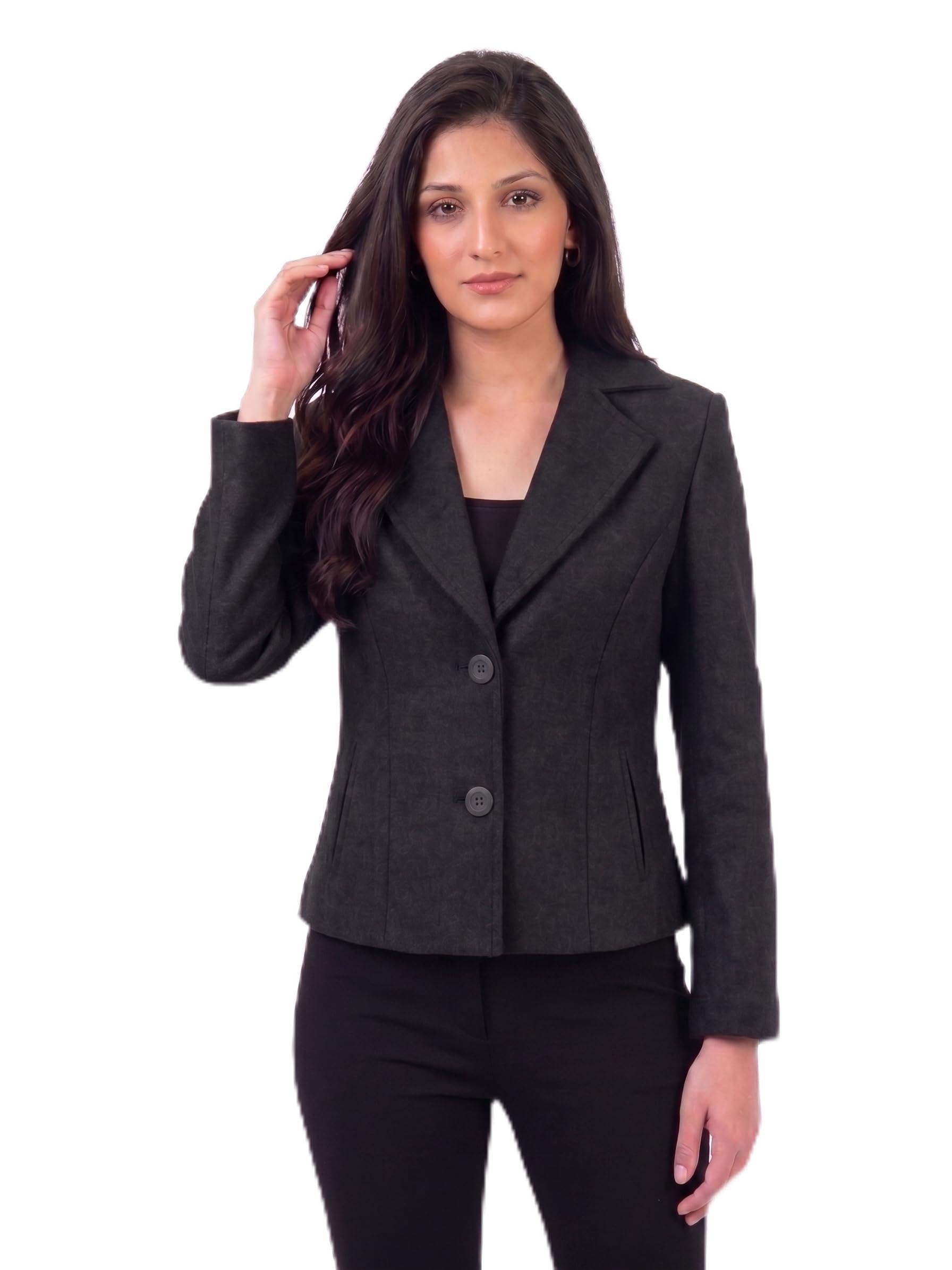 Women's Short Blazer Cream-image-4