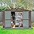 Dyncan Solves Storage Needs with Outdoor Metal Shed, 10'x8' Brown Storage House with Lockable Double Door for Garden, Backyard, Lawn