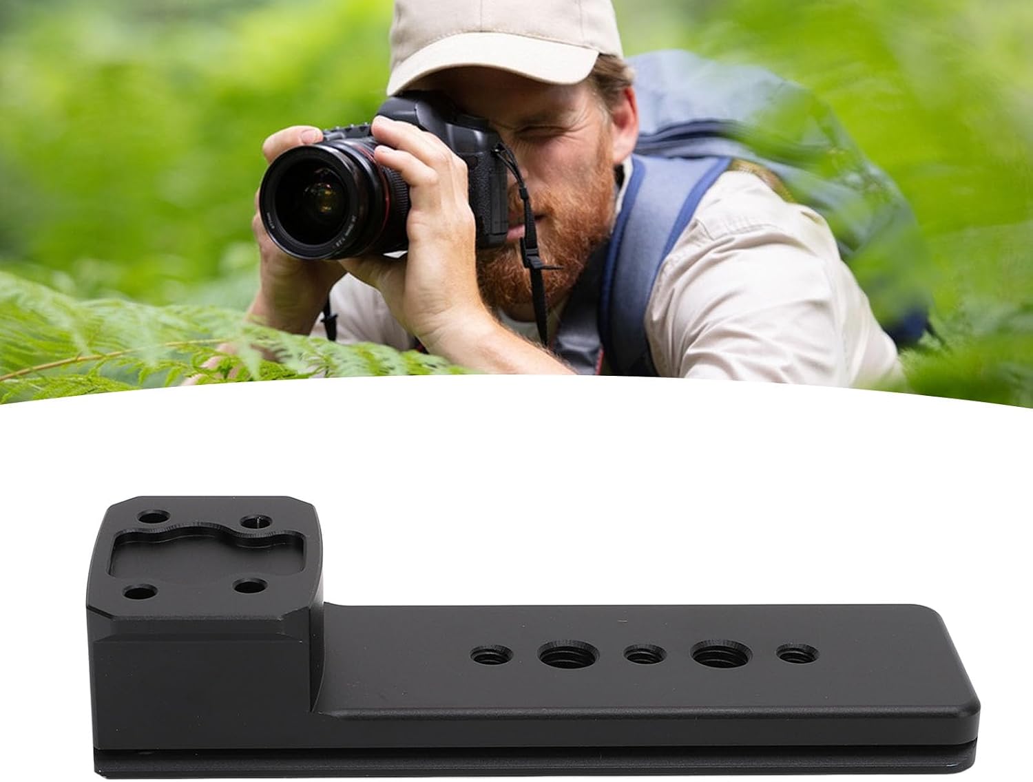 Lens Support Baseplate Stand Aluminum Alloy Telephoto Lens Collar Replacement Foot with Arca Mount 1/4 3/8 Inch Screw Hole for Z400 Z600 Z800mm F4.5 F6.3 VR S