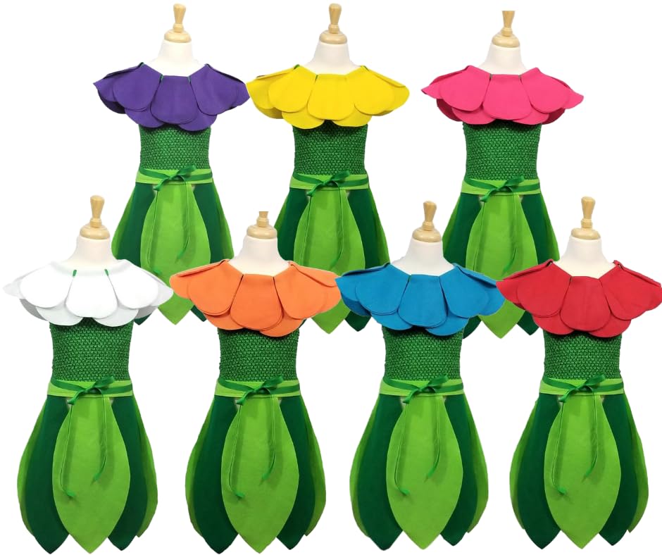 Adult (Teen) Flower Costume Set Flower Headband & Leaf