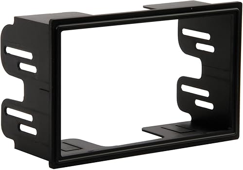 Scosche VW2351B - Kit de tablero doble DIN para Volkswagen Golf Jetta Passat ISO 2002-05, color negro