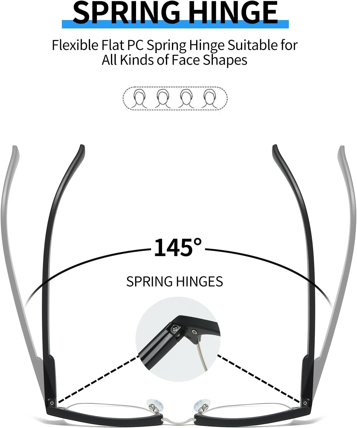 JOLLYNOVA 2 Pack Mens Premium Reading Glasses, Fashion Half Frame Blue Light Blocking Computer Readers (2 Pack Black & Tortoise, 2.5, Diopters) - Image 4