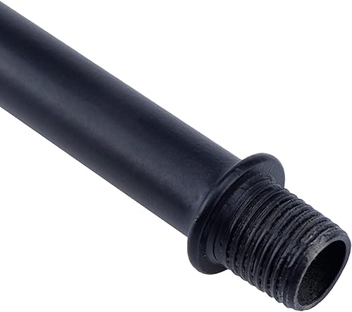 Miniatura 19 de MY MIRONEY Juego de 4 juegos de vástago de lámpara de tubo recto con conector M10, barra de lámpara negra, repuesto de piezas de lámpara, 3.94 Negro
