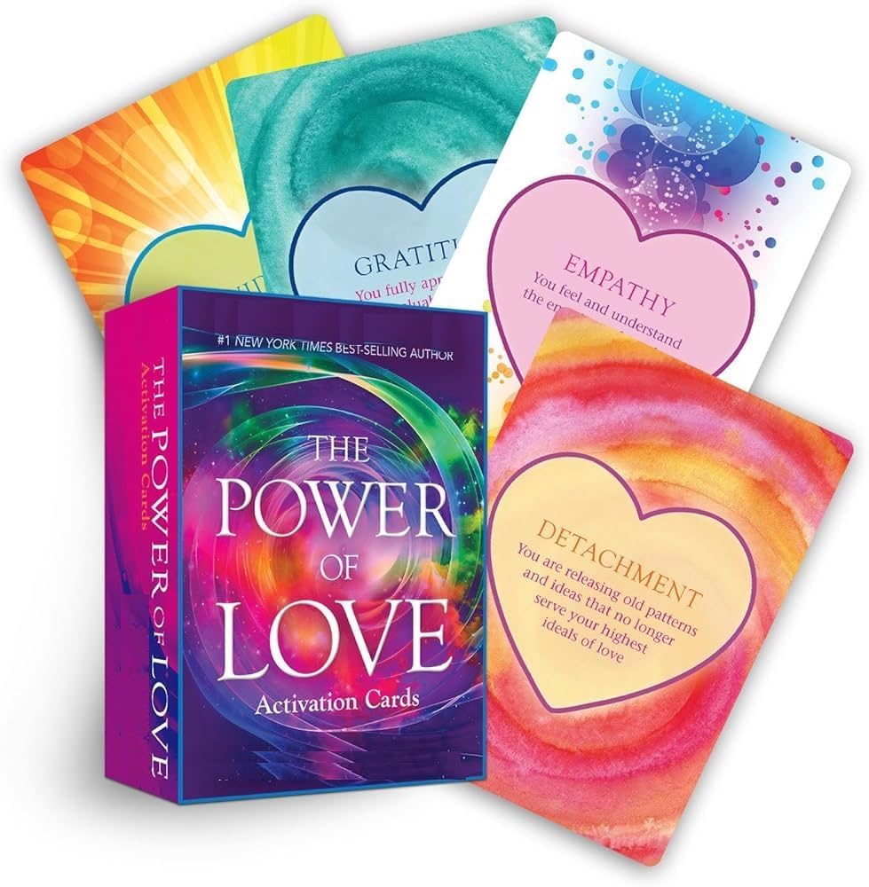 Lariox Oracle Card Game Deck, The Power of Love Activation Card Tarot, 44 Pcs Tarot Oracle Deck, Love Tarot Card, Tarot Cards Set, Keywords, Yes Or No (The Power of Love)