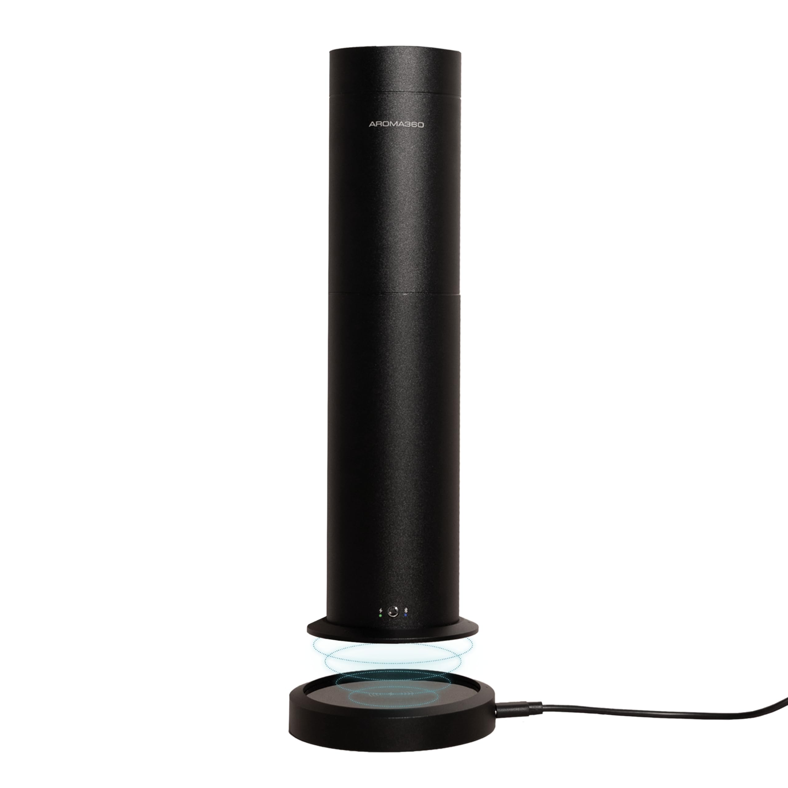 Aroma360 - Wireless Pro Essential Oil Diffuser - 600 sq ft Coverage - Cordless & Portable with Remote - Aromatherapy Scent Diffuser - Home, Spa, Office & Business - Air Freshener - Midnight Black