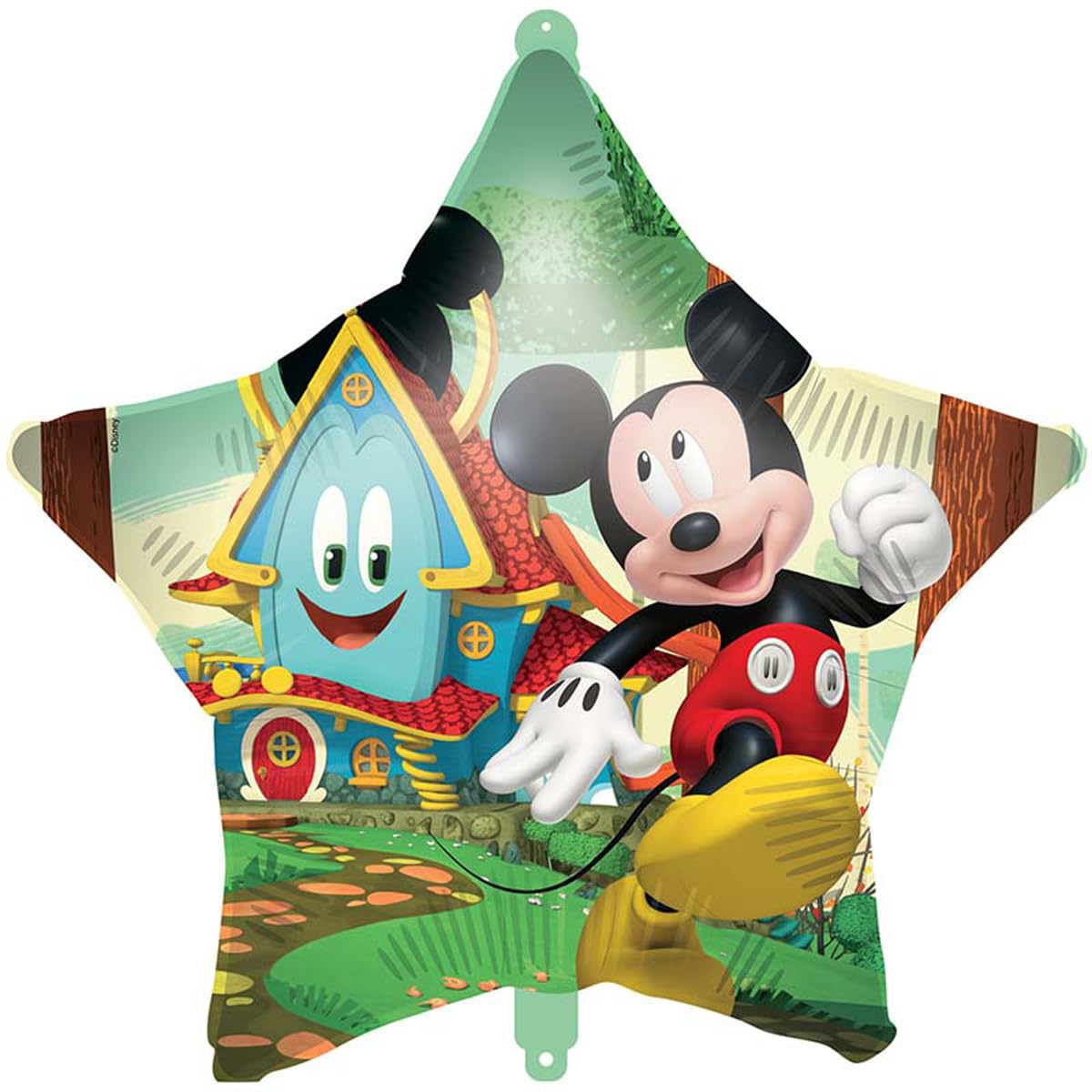 Palloncino a forma di stella Topolino Rock House 18-46cm, 1pz.