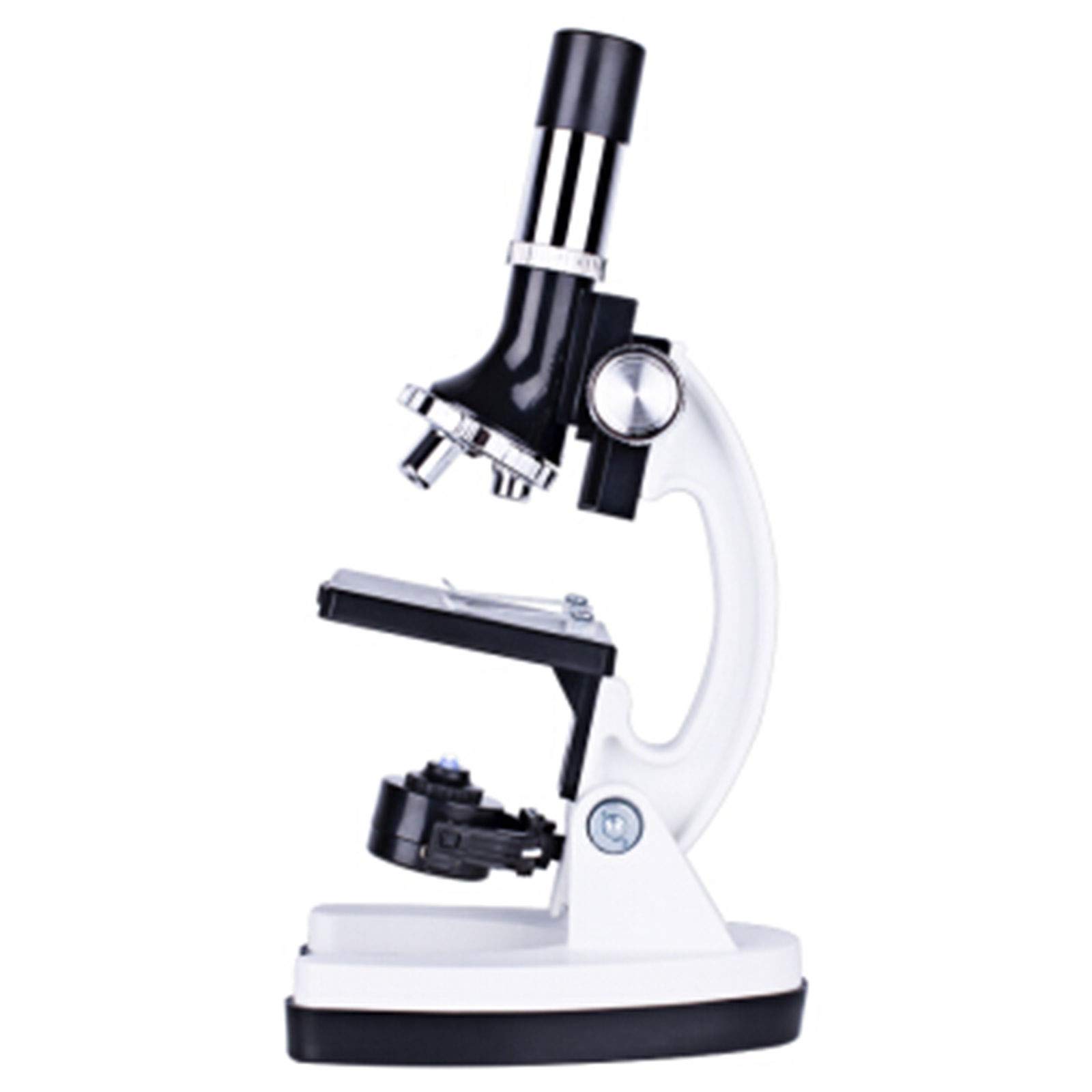 Kids Microscope 300X-1200X monocular Straight Microscope Objective Lens