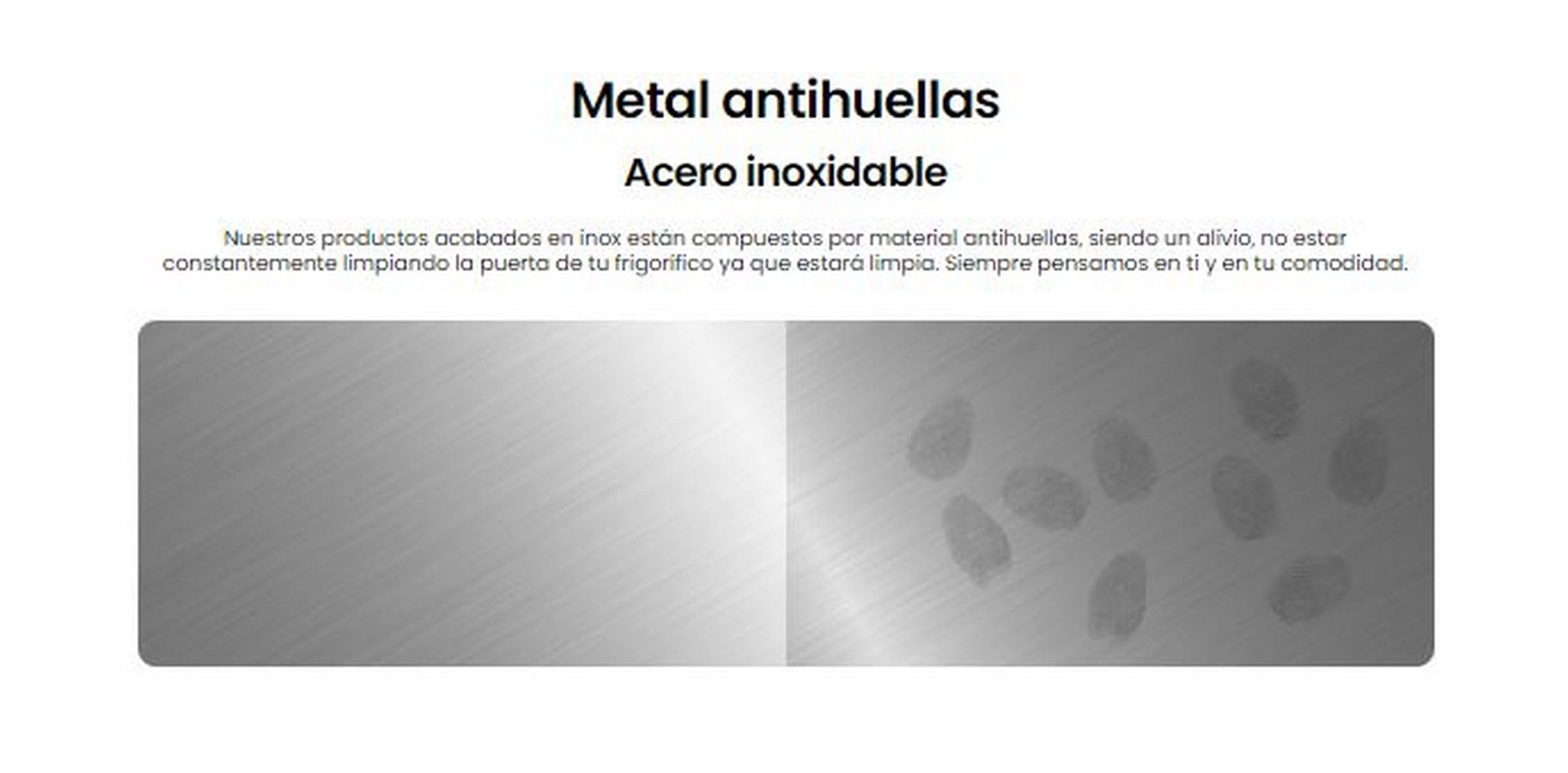 INFINITON | Frigorifico FGC-469WC20XEM | 200 cm de Altura| Clase E| 495 Litros| Ancho 70 cm | Acero inoxidable