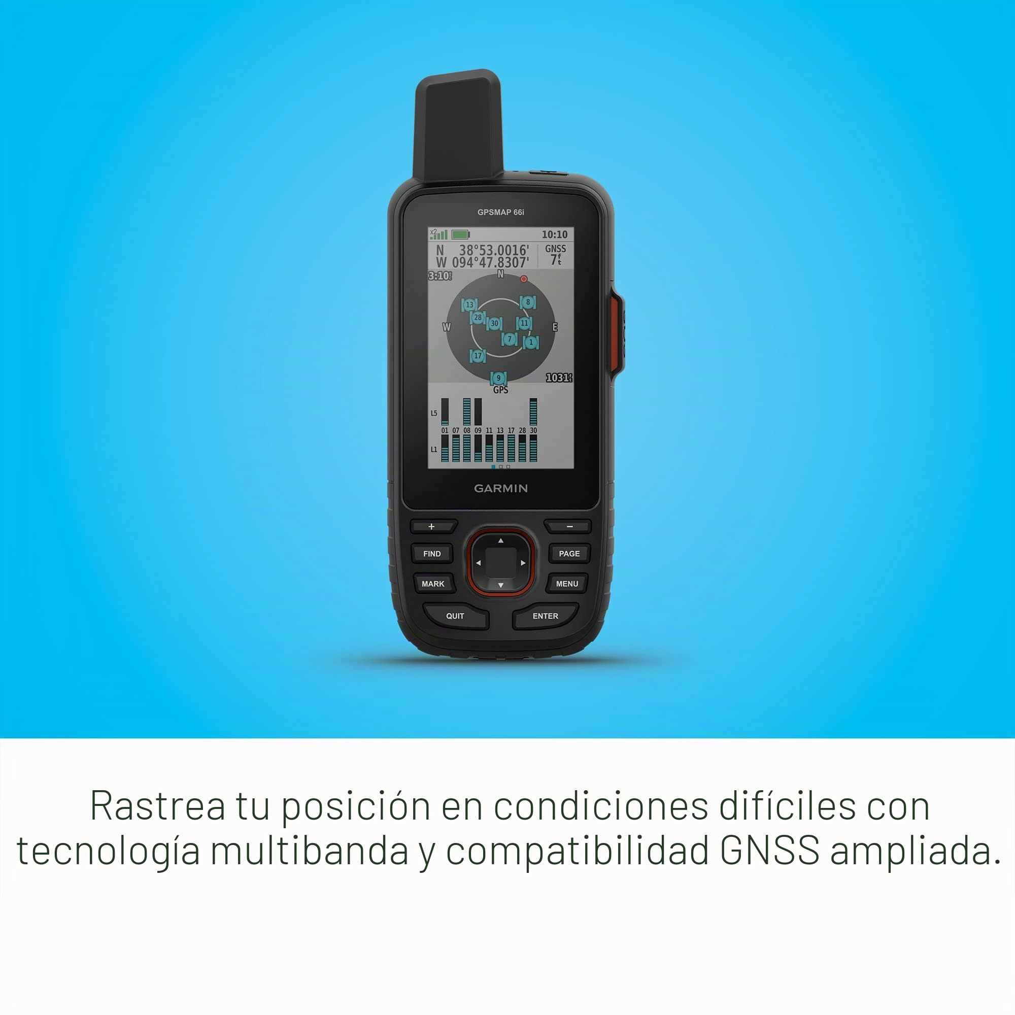 Garmin GPSMAP 67i GPS de Mano Resistente con tecnología satélite inReach®, mensajería bidireccional, SOS Interactivo, mapeo