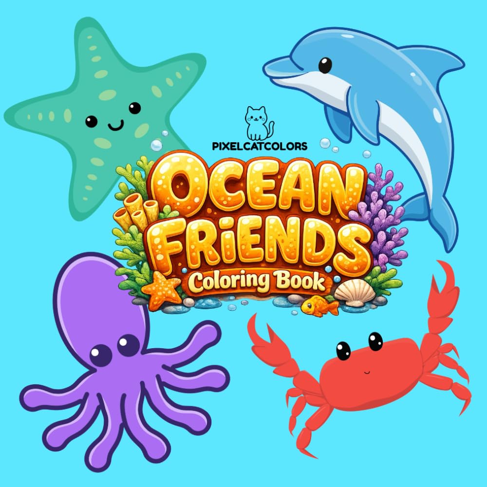 Ocean Friends Coloring Book