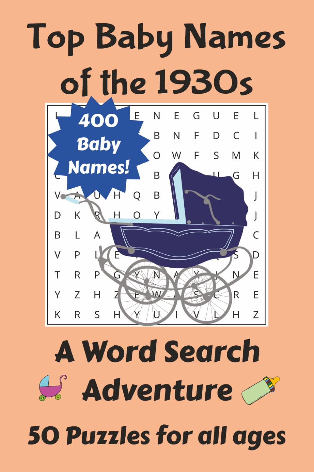 Top Baby Names of the 1930s Word Search Puzzle Book: Easy to Read Word Searches featuring the most popular baby names from the 1930s decade. | 6x9 ... Birthdays, Grandparents Day, or Holidays