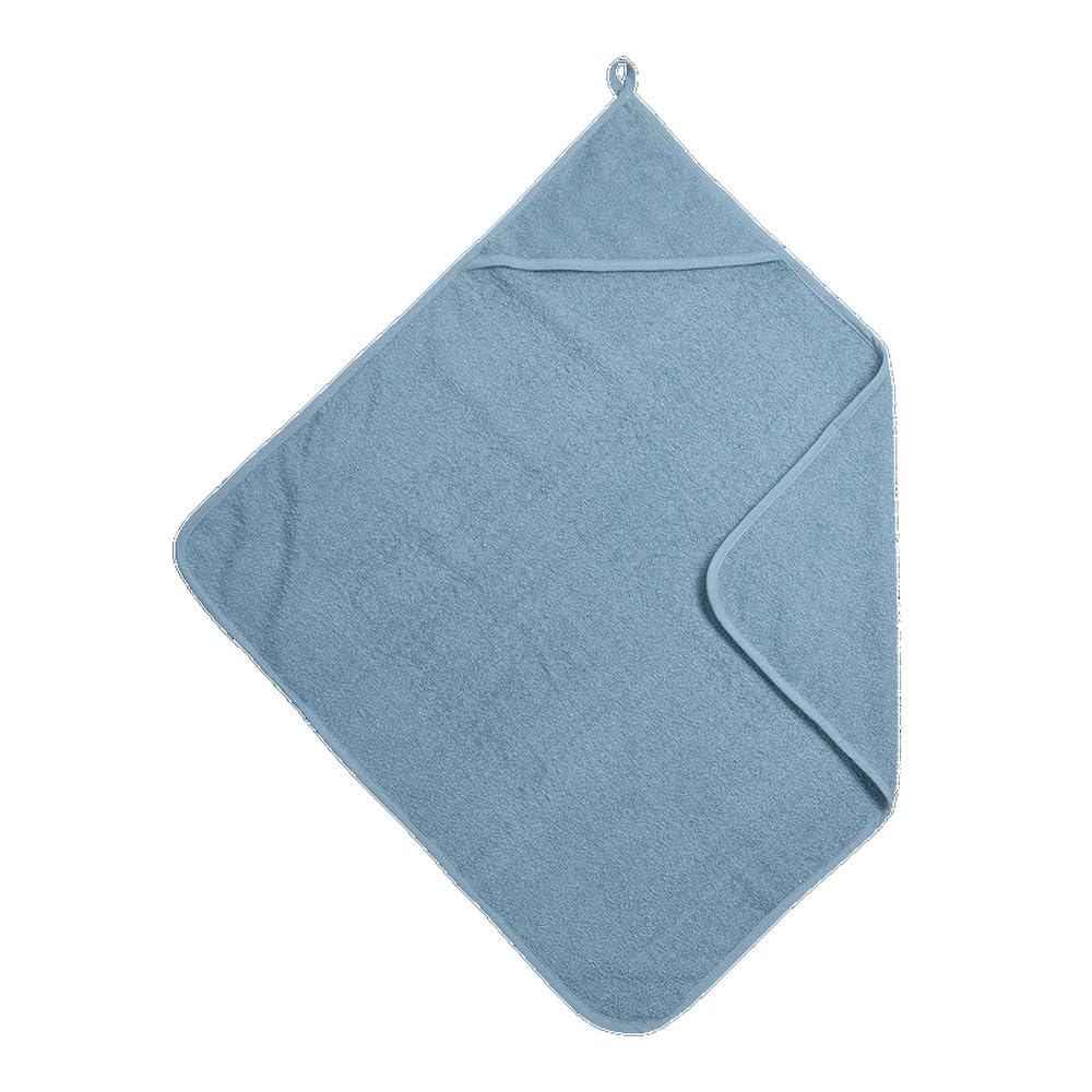 MEYCO Hooded Bath Towel 75 x 75 cm Terry Towelling Baby Towel Jeans Blue