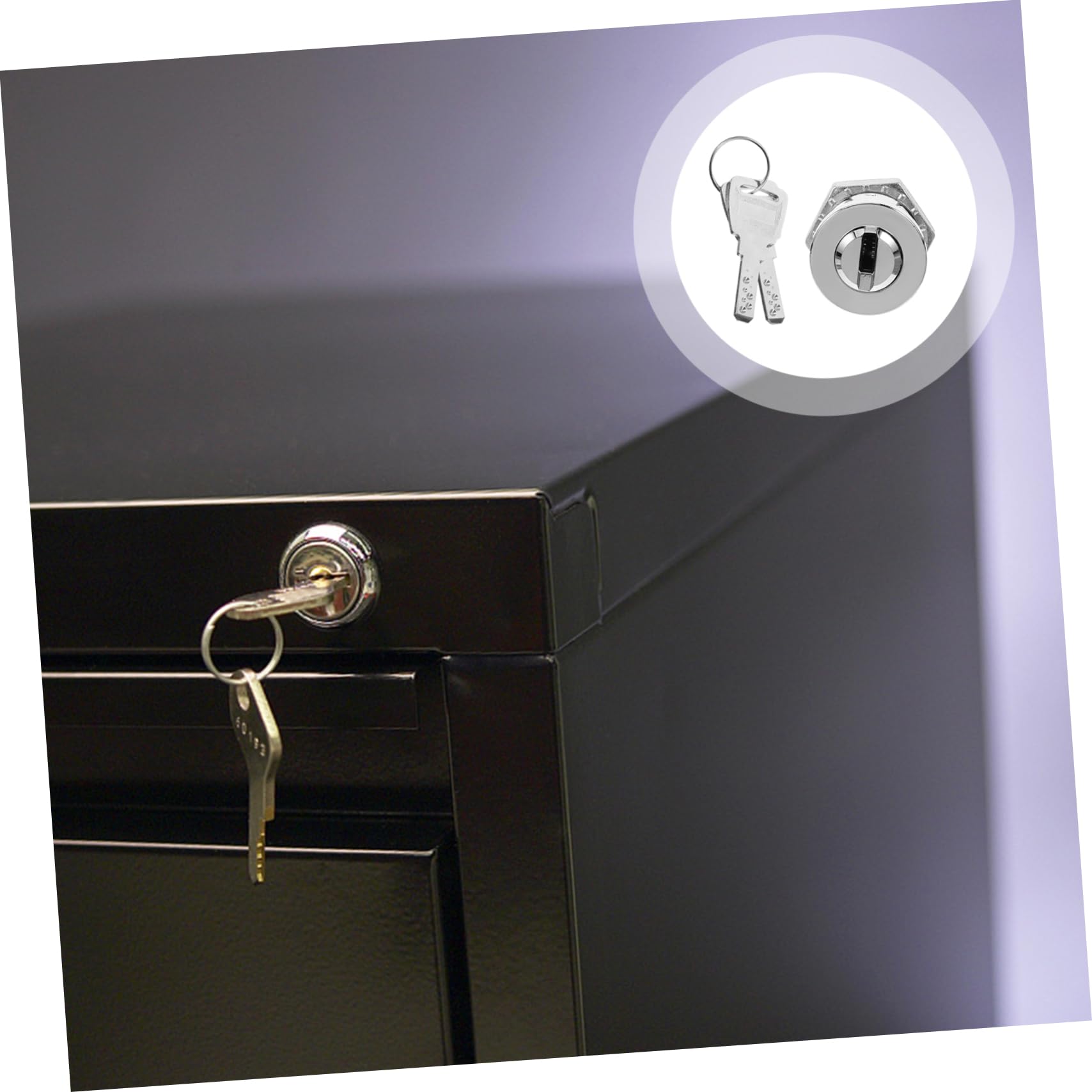 Lot De 5 Serrures De Sécurité Pour Armoire Casier À Combinaison Serrure À Pêne Dormant De Tiroir En Métal Acier Inoxydable Argenté
