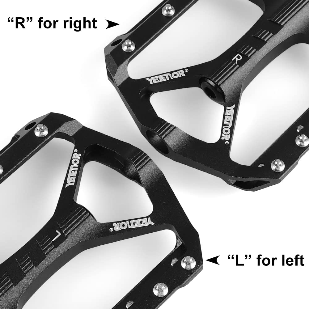 Pedali MTB In Lega Alluminio - 9/16 Con Perno Acciaio Molibdeno Per Mountain Bike E BMX - Foto 10