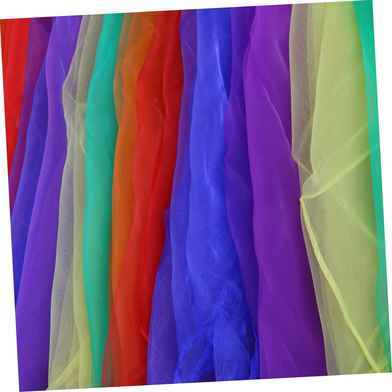 36pcs Imitated Silk Square Scarf for Boys and Girls Lightweight Scarves for Boys Girls Dance Performance Props Random Color