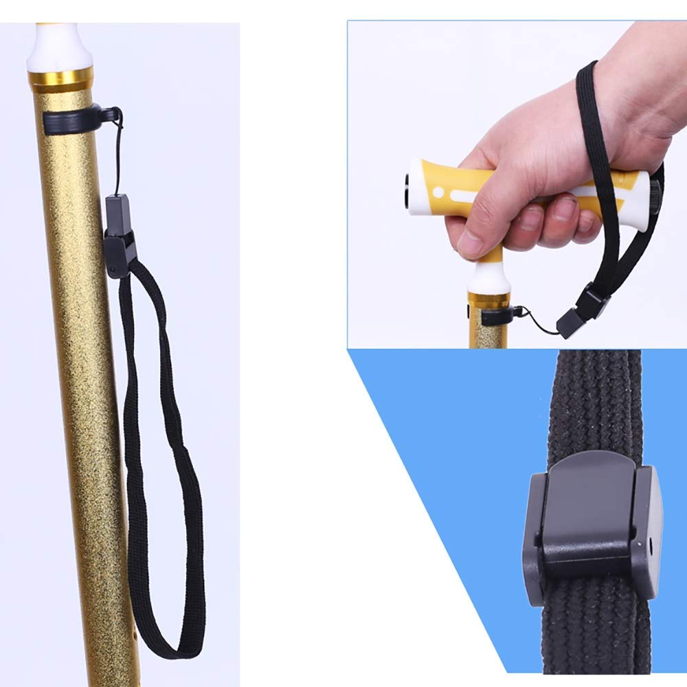 Bastoni da Passeggio, bastoni da Passeggio, stampelle Antiscivolo Regolabili in Altezza con Tre Piedi, ausili per la Mobilità, stampelle per Anziani, disabilità, sicurezz