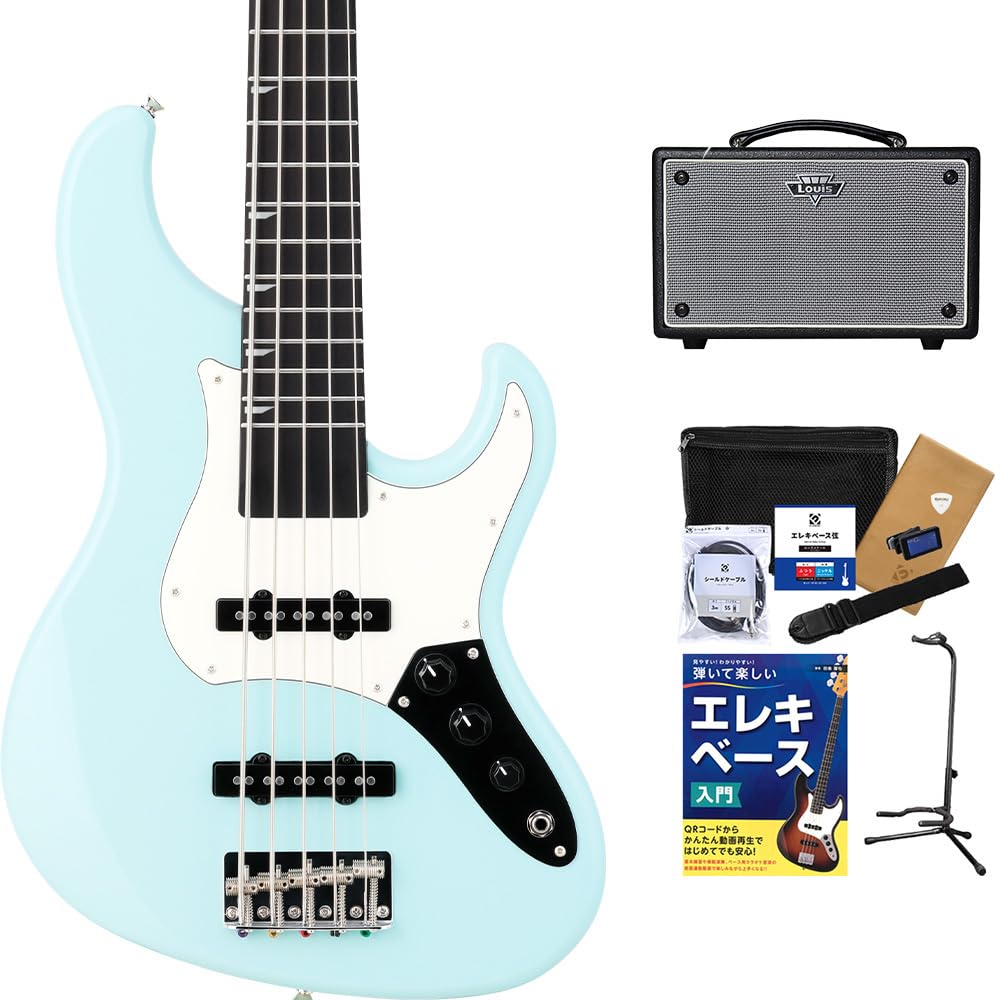 Amazon | Ryoga Val-Bass5/LE SBL 5弦ベース初心者12点セット