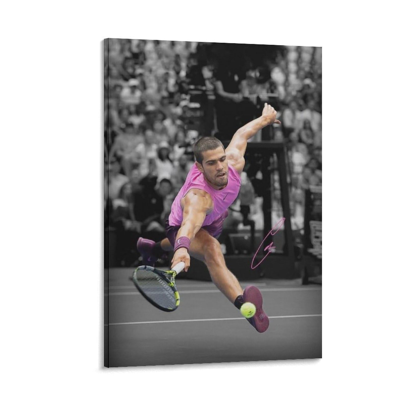 ASUIU Carlos Alcaraz Canvas Poster Print Photo Art Painting Canvas Poster Home Modern Decor Posters 24x36inch(60x90cm)