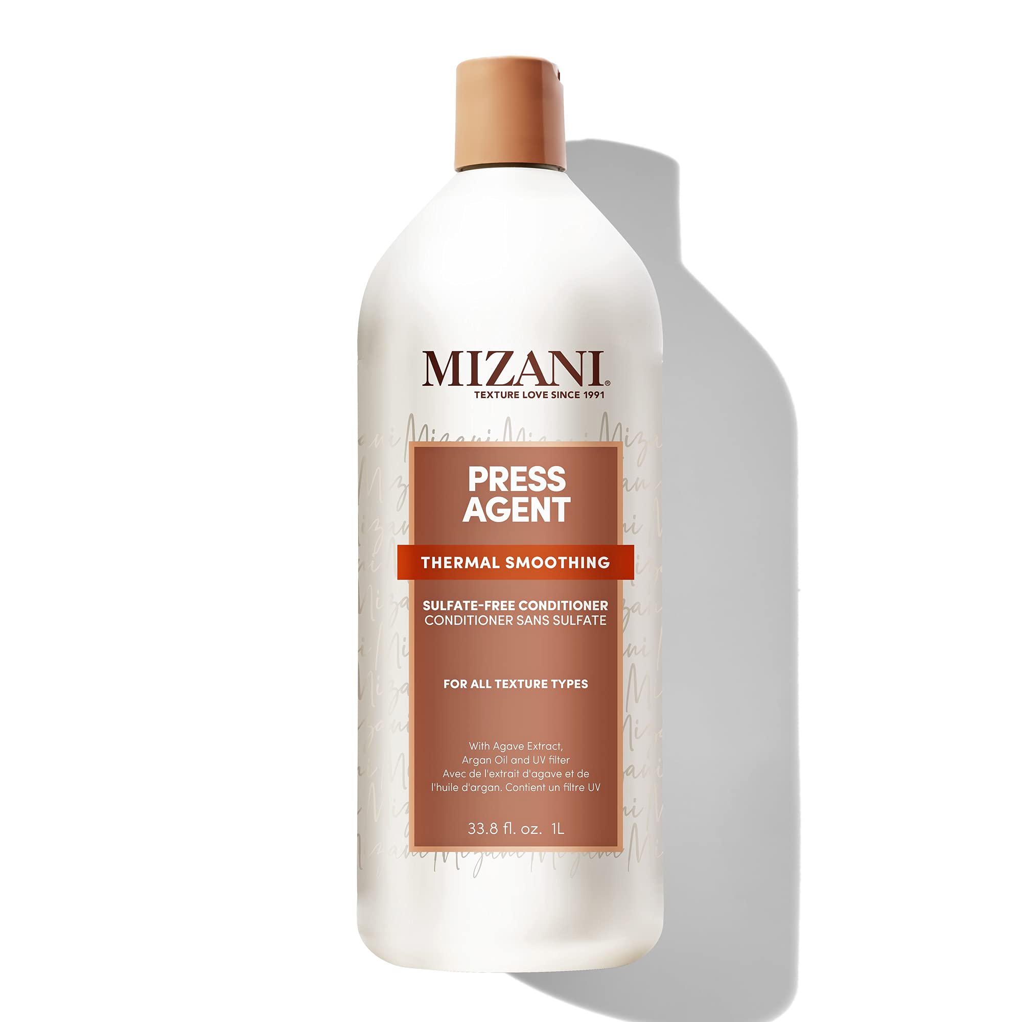 Press Agent Sulfate-Free Conditioner - Detangles Hair For Heat Styling, Blowout & Silk Press and Seals Hair From Humidity, Thermal Smoothing With Argan Oil