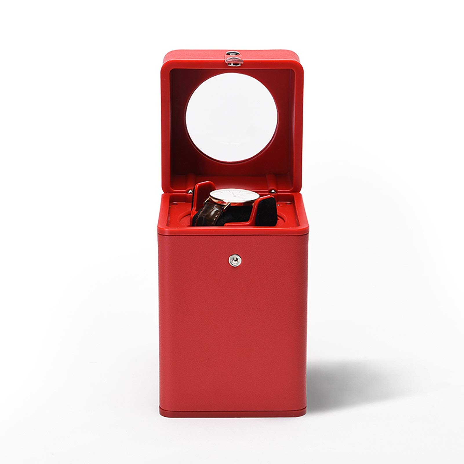 Uhrenständer, Uhrenbeweger für Automatikuhren – Einzeluhren-Shaker, mechanische Uhren, automatischer Drehteller, geräuschlos, antimagnetisch, Shake-Uhrengerät, Heim-Uhrenaufzugsbox,