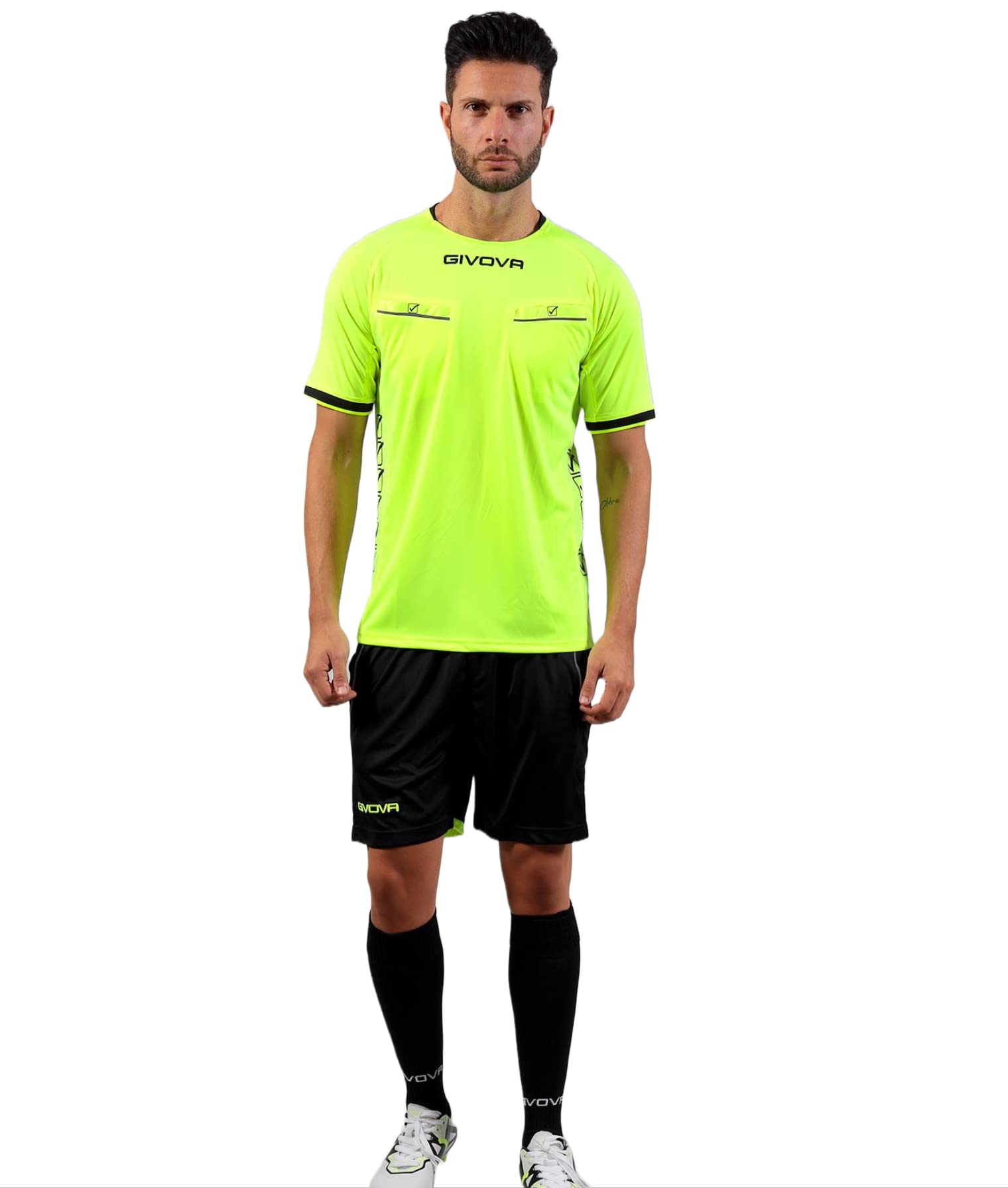 KIT Flag Giallo Fluo/Nero Tg. XL