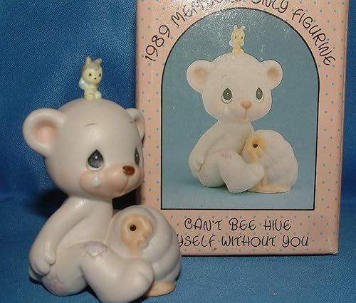 Miniatura 3 de Precious Moments "No puedo abejar colmena sin ti" Oso con colmena de abeja miel