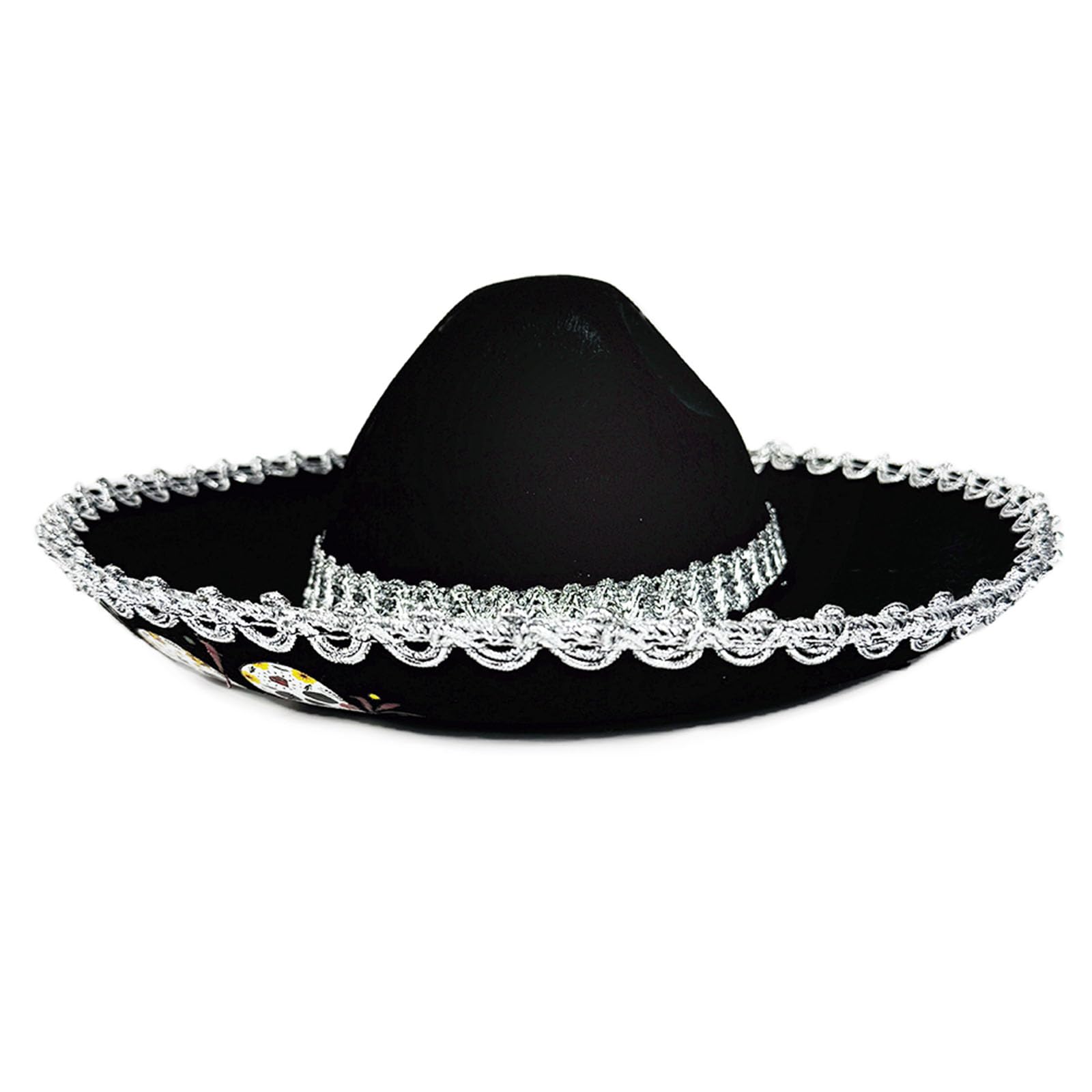 Cappello Messico traspirante per bambini con motivo teschio per comodo e sole Cappello Sombrero DiaDe Muertos Dia De Muertos