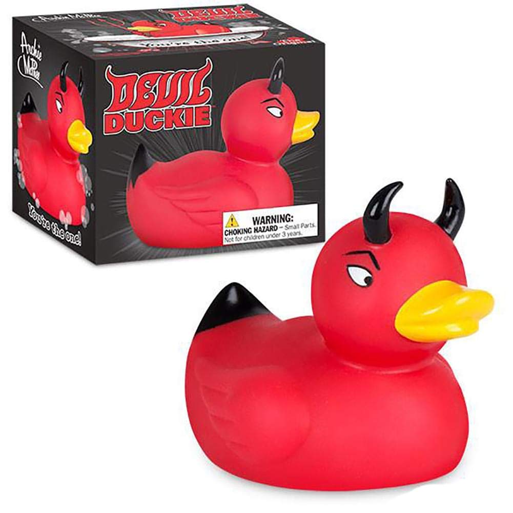 Amazon.co.jp: デビル ダッキー 赤 DEVIL DUCKIE TOY 雑貨 : おもちゃ