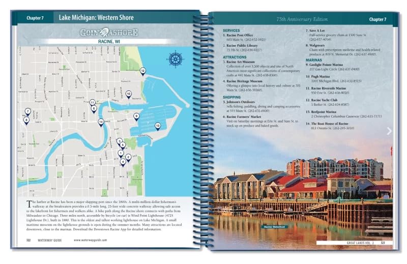 Waterway Guide Great Lakes Volume 2: Essential Cruising Guide for Boating on the Great Lakes      Spiral-bound – January 8, 2024