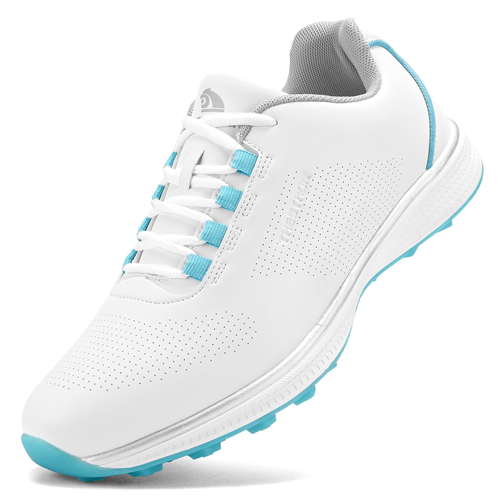 Zapatillas de golf para mujer antideslizantes para jugar sin resbalones ni humedad 8