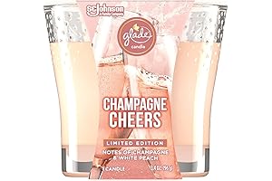 Glade Champagne Cheers 3.4oz Candle Jar Air Freshener
