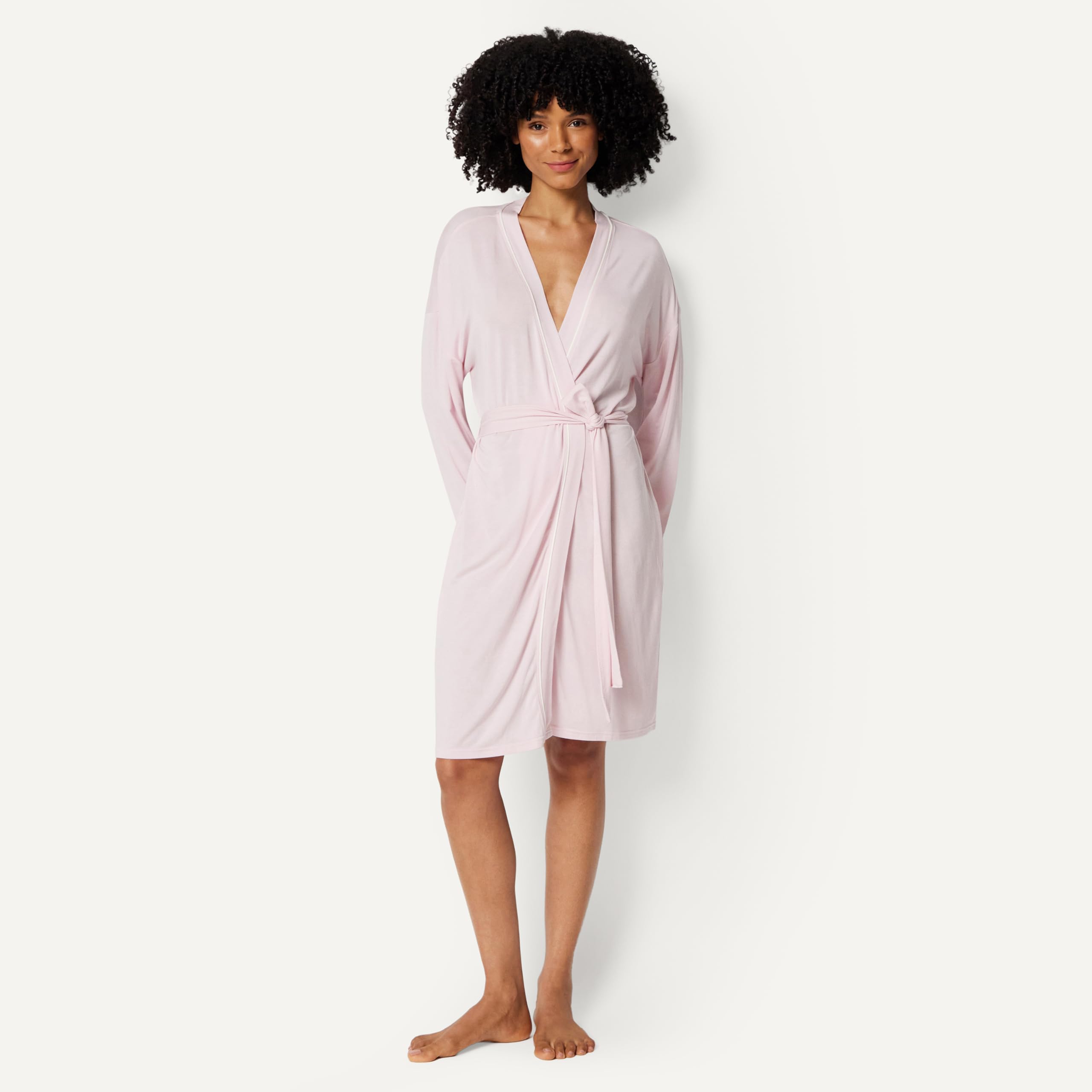 Amazon Essentials Donna Accappatoio a Maniche Lunghe, Misto Modal