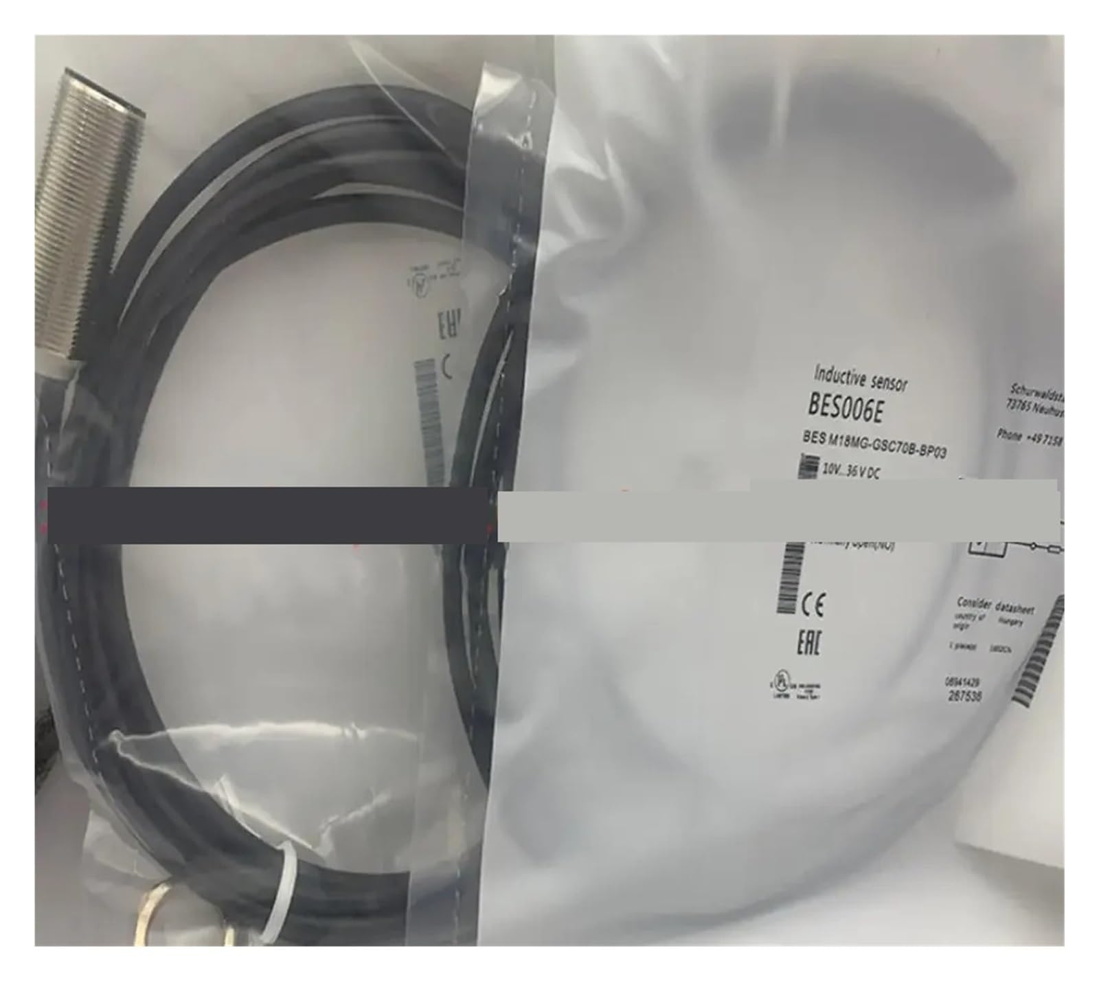 Détecteur de proximité M18MG-GSC70B-BP02 commutateur inductif cylindrique M18