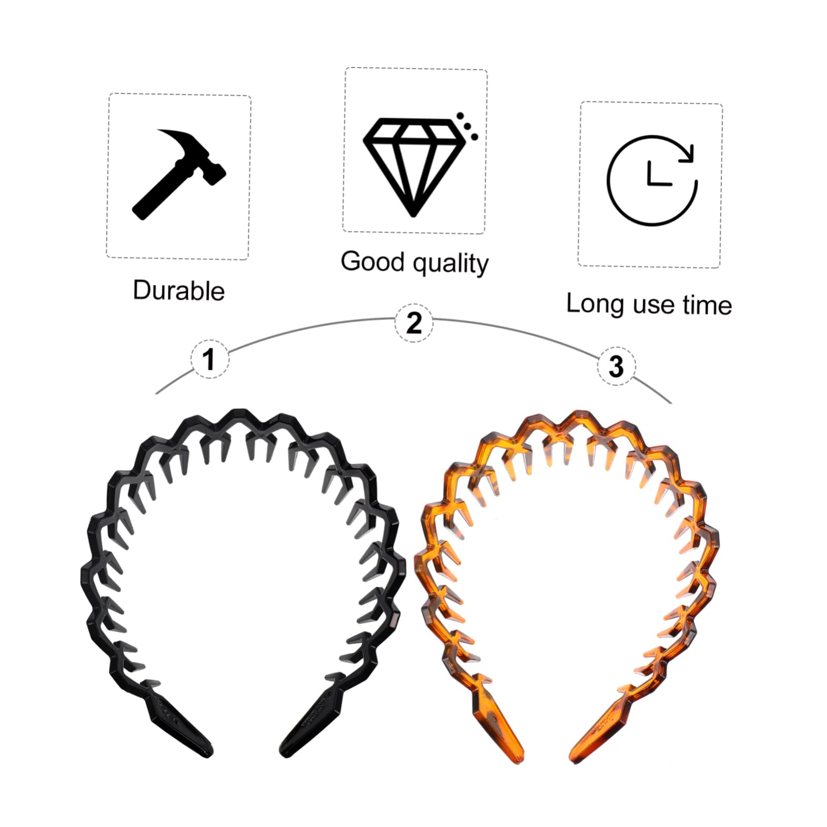 Healeved 10piezas Diademas De Dientes Forma De De Accesorios De Moda Para Mujeres Para Fiestas y Eventos Especiales