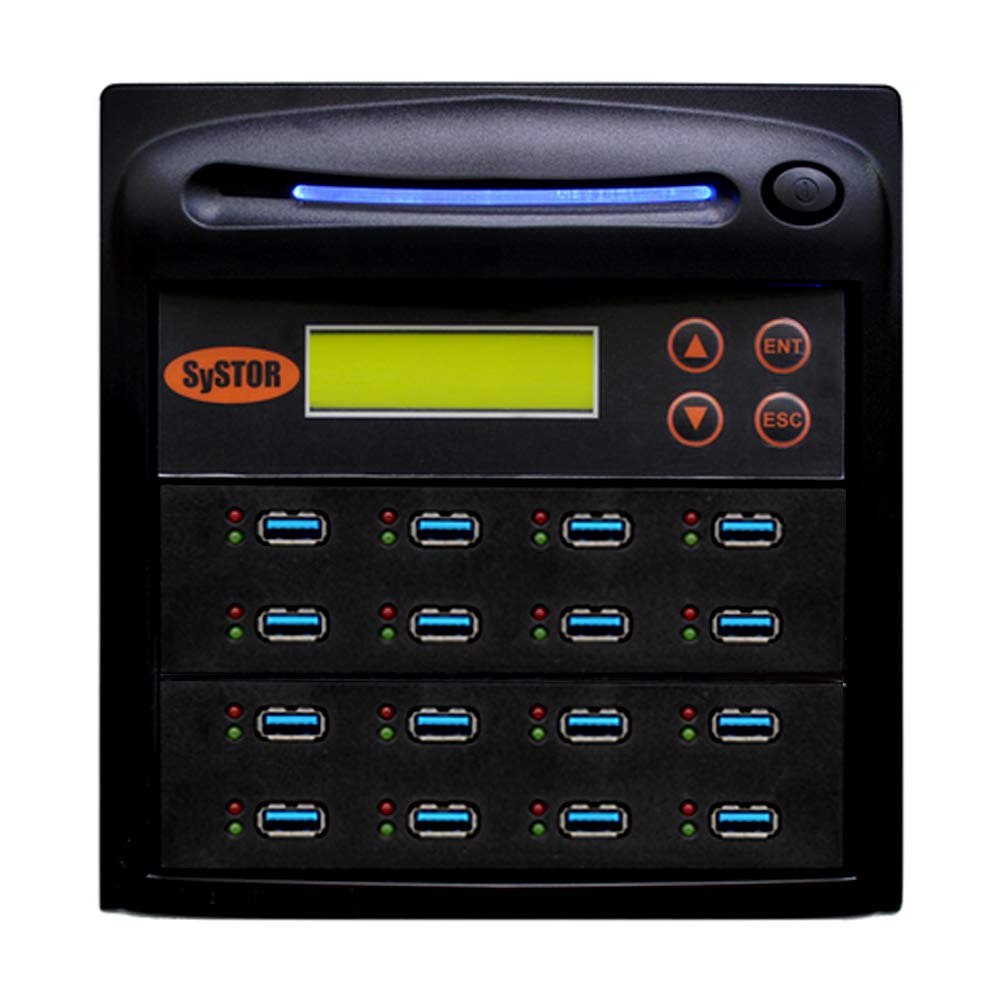 Systor 1 to 15 USB 3.0/3.1 Duplicator &amp; Sanitizer 6GB/Min - SYS-USB30100-15
