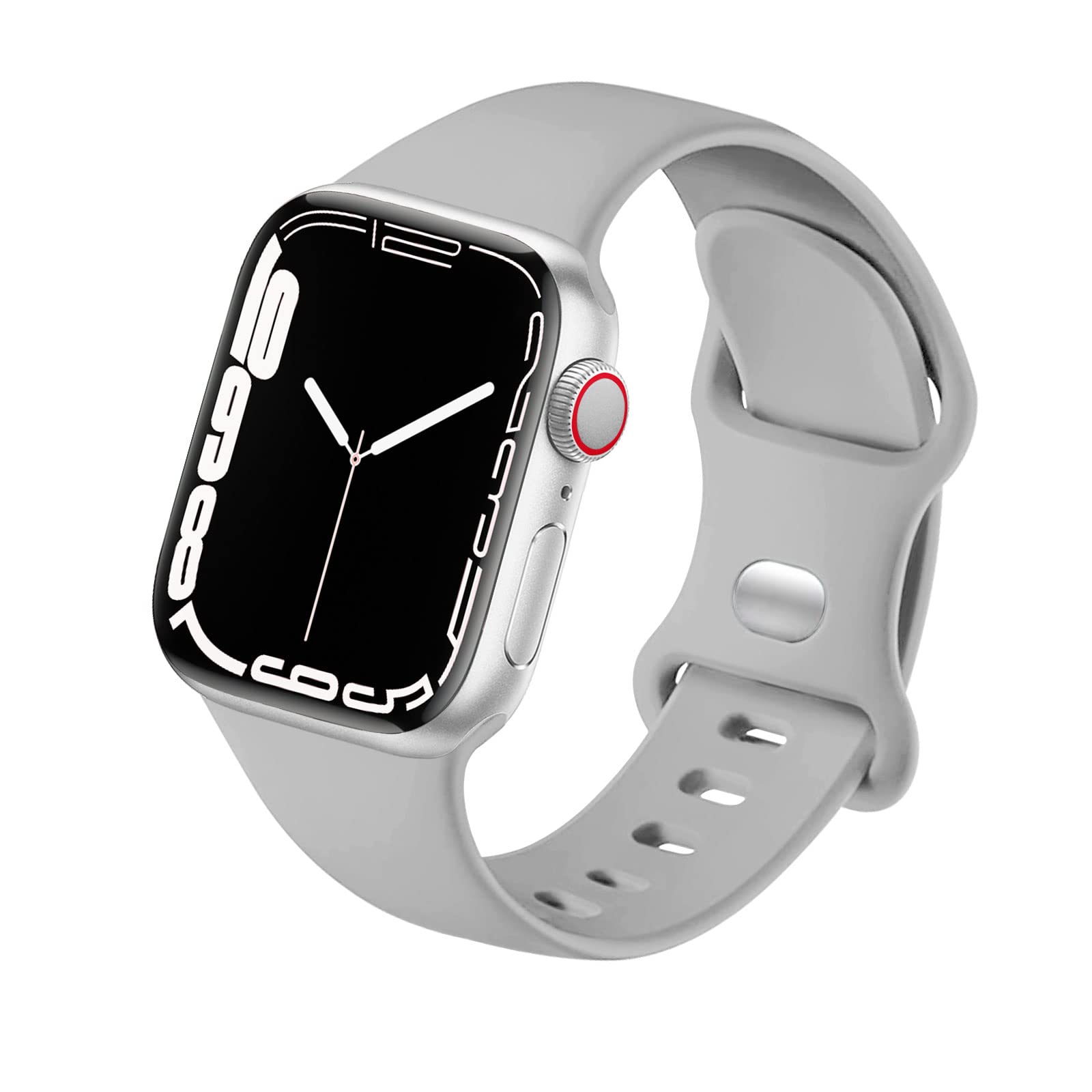 Sport Strap Compatible with Apple Watch Straps 46mm 40mm 38mm 41mm 42mm 44mm 45mm, Silicone Strap Replacement for iWatch Bands Series 11 10 9 8 7 6 5 4 SE 3 2 1 Women Men — view 17