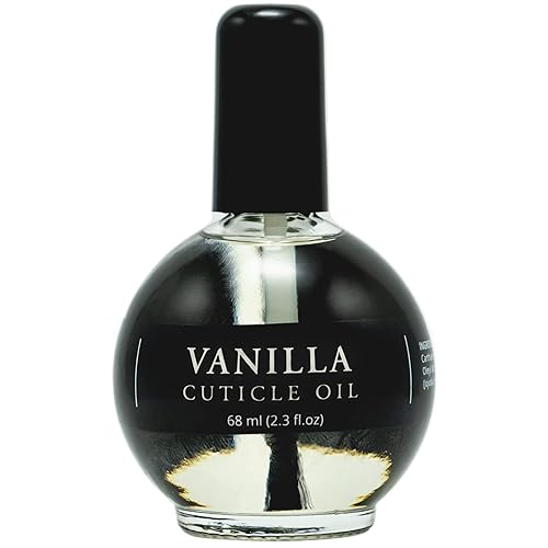 Ellie Chase Aceite hidratante para el cuidado de cutículas y uñas de 23 onzas líquidas aroma a vainilla infundido con aceite de jojoba aloe vitamina