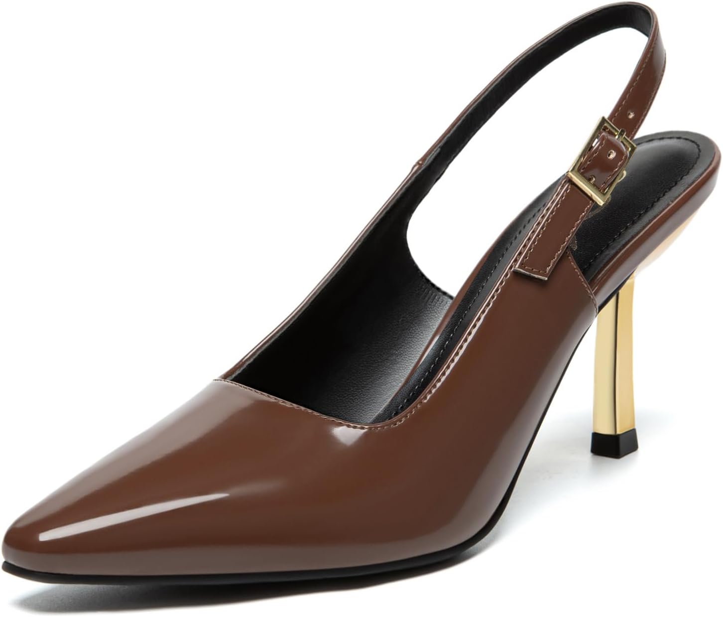 Athlefit Ladies’s Excessive Stiletto Slingback Heels Elegant Closed Sq. T…